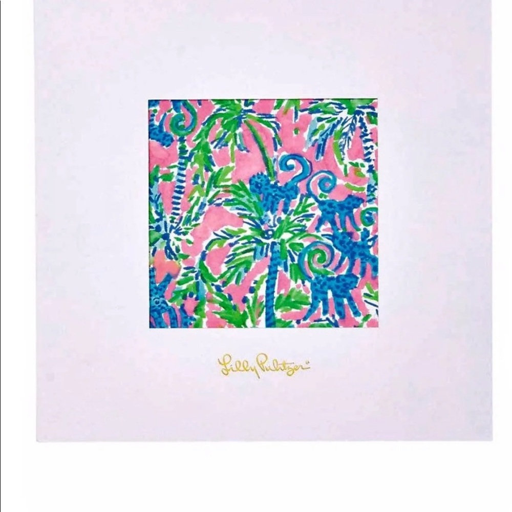 NWT Lilly Pulitzer GWP 5 X 5 Artwork